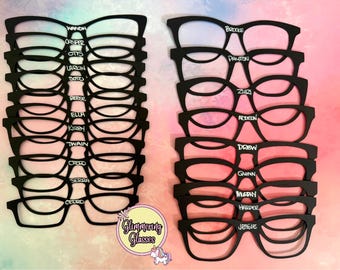 Kit per provare la montatura degli occhiali da vista: 22 stili, ritagli di cartoncino