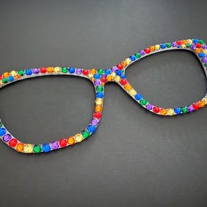 Rainbow Rhinestone Pair Topper