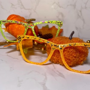 Frickin’ Bats Halloween Spooky Glitter Magnetic Topper for Pair Eyewear Glasses Frames