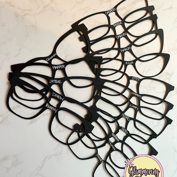 Pair Eyewear Frame Size Card Stock Cut Outs - Try On Kit for 18 Frame Styles - Glasses Home Try-On - Kids & Adults Glasses - Frame Samples