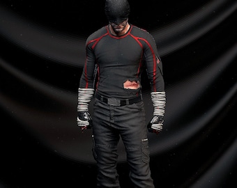 Daredevil Black Mask Figure | Netflix Version | Hand-Painted Resin Statue