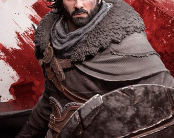 Cliff Figure | Crimson Desert Resin Statue | Hand-Painted Collectible