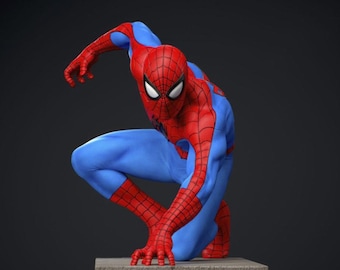 Spider-Man 1994 Animated Show Figure | Hand-Painted Resin Statue | Marvel Collectible