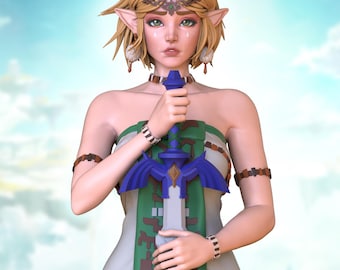 Zelda Tears of the Kingdom Figure | Hand-Painted Resin Statue | Nintendo Collectible