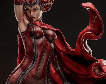 Scarlet Witch Wanda Maximoff Hand-Painted Resin Figure 1/8 or 1/6 Scale | Marvel Collector Statue