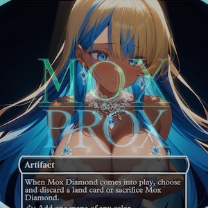 Magic The Gathering MTG Waifu Mox Diamond Proxy