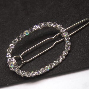 Ovale Strassstein-Haarspange - Glitzernde Kristall-Haarnadel für Frauen und Mädchen Braut Haarschmuck|Kristall Haarnadel für Hochzeit oder Party