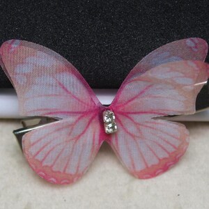 Fabric Butterfly Embellishments - Double Sided Layers - |  hair accessories | butterfly hair clips | | Gift for Her