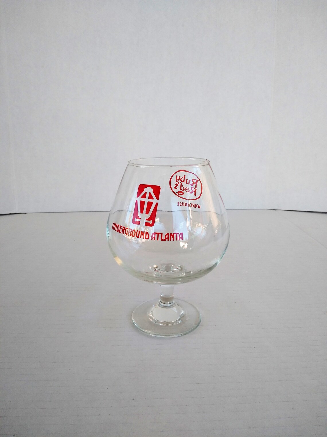 Large Brandy Snifter Ruby Red's Underground Atlanta Etsy