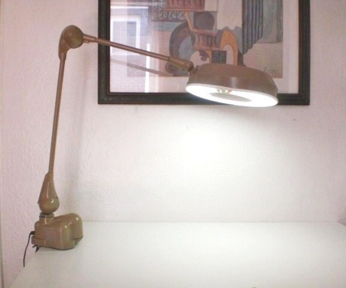 Vintage Magnifying Drafting Lamp FLEXO Artist Industrial Swing Etsy