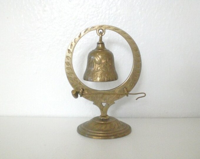 Vintage Hanging Brass Bell and Hammer India Etsy