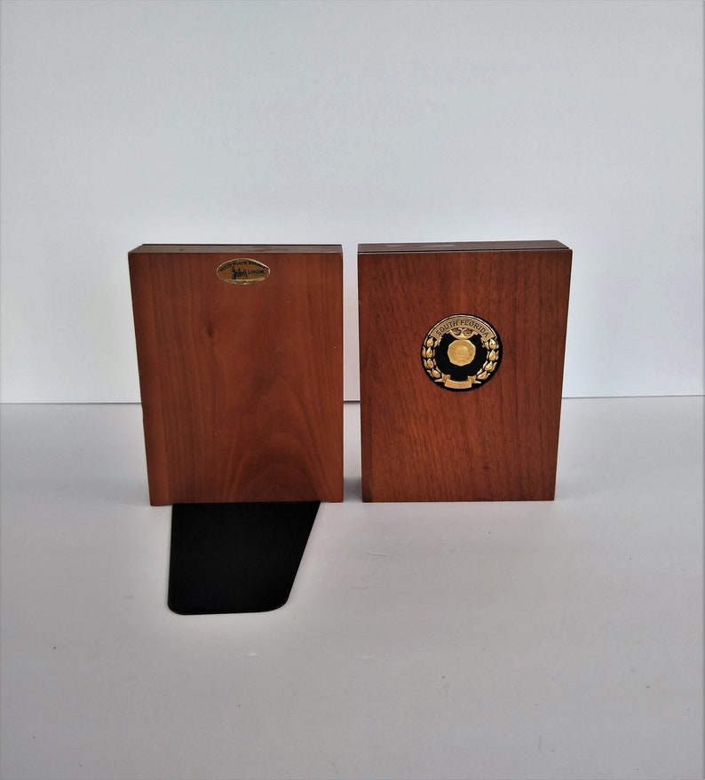 Solid block bookends University of South Florida 1956 Tampa FL Etsy