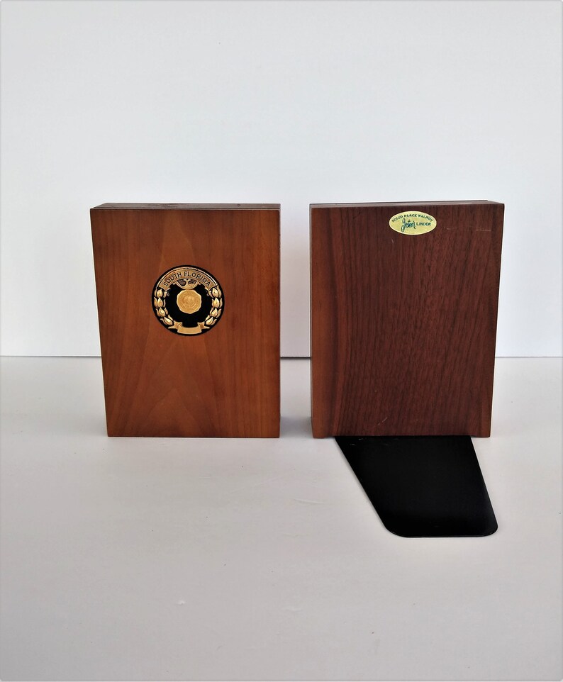Solid block bookends University of South Florida 1956 Tampa FL Etsy