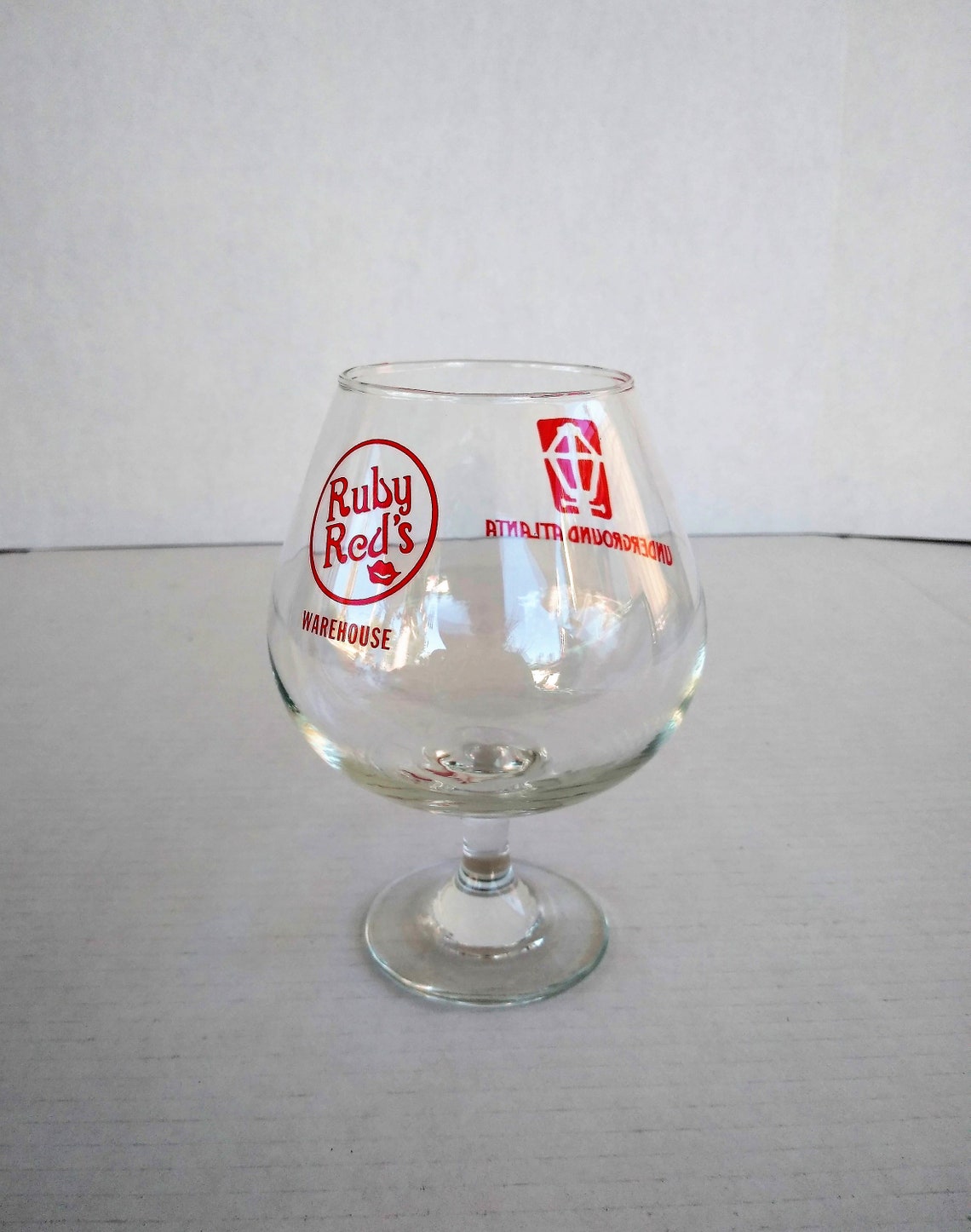Large Brandy Snifter Ruby Red's Underground Atlanta Etsy
