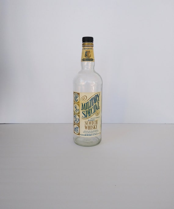 Vintage Military Special Scotch Whisky Bottle Empty - Etsy