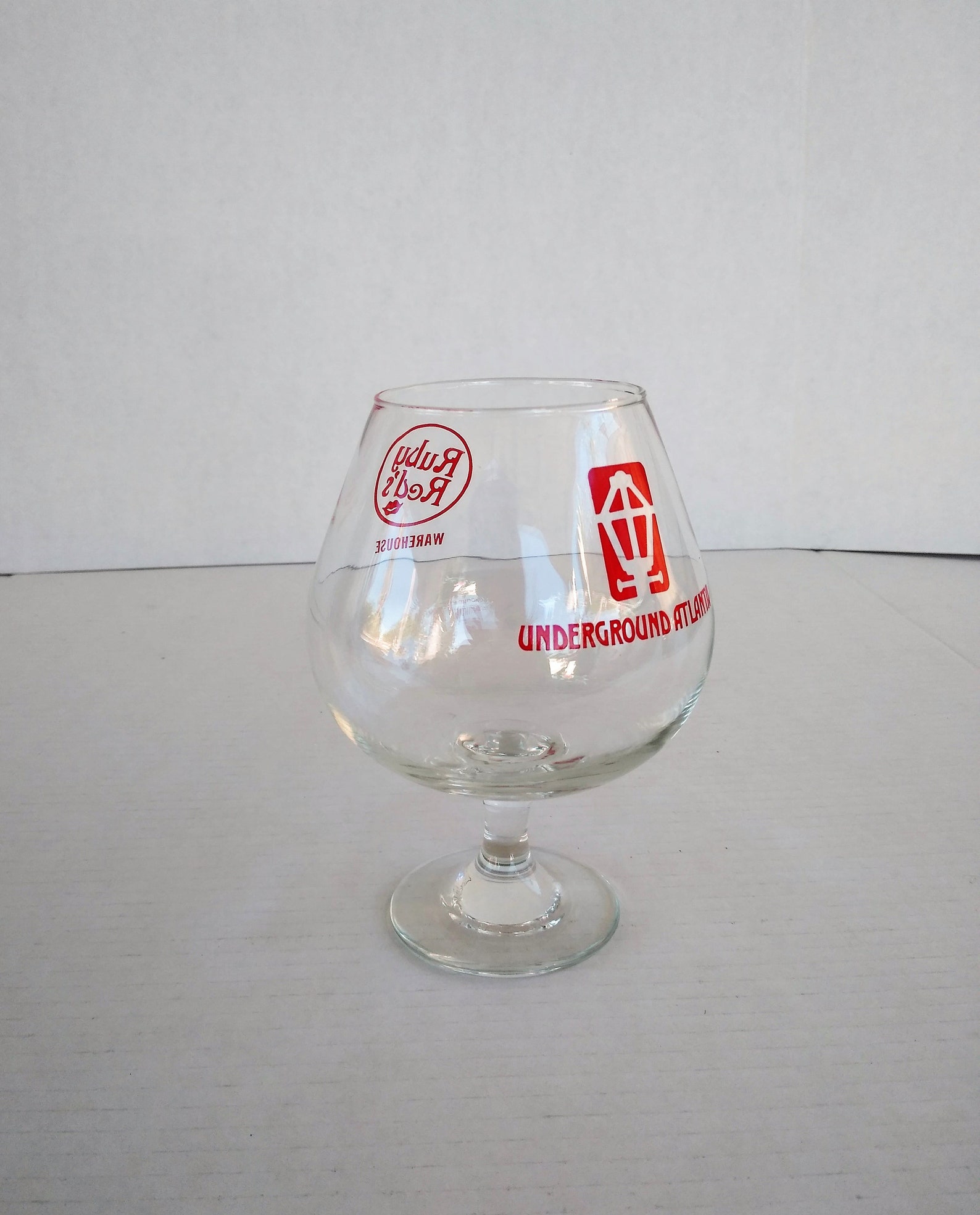 Large Brandy Snifter Ruby Red's Underground Atlanta Etsy