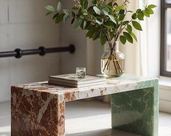 Natural Green Onyx Coffee Table
