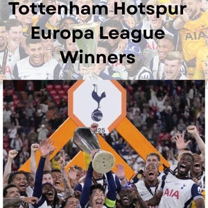 Tottenham Hotspur Europa League Champions poster