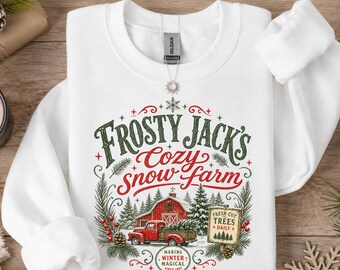 Vintage Christmas Tree Farm T-Shirt, Retro Red Truck Sweatshirt, Farmhouse Christmas Tee, Cozy Winter Holiday Gift