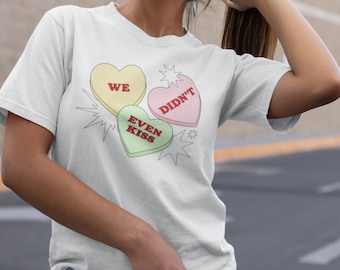 Rivalry Kiss T-Shirt, Cute Rivalry Connor Ilya Hollander Rozanov, Heated Merch, Couple Shirt We Didn't Even Kiss T-Shirt