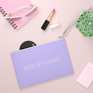 Bridesmaid Clutch Bag, Wedding Purse, Bridal Party Handbag, Lavender Clutch, Evening Bag, Hen Party