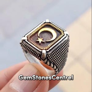 Beautiful Mens Silver Ring In 925 Sterling Silver Ring Gift For Men