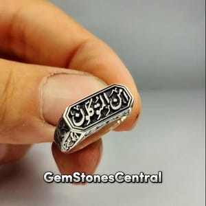 Original Engraved Silver Ring For Men Beautiful Unique Design 925 Sterling Silver Ring For Men