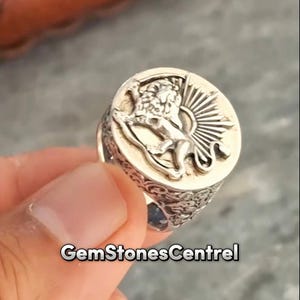 Beautiful Mens Silver Ring Unique Design 925 Sterling Silver Ring Gift For Men