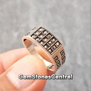 Real Silver Ring For Men Sterling Silver 925 Simple Style Ring Gift For Men
