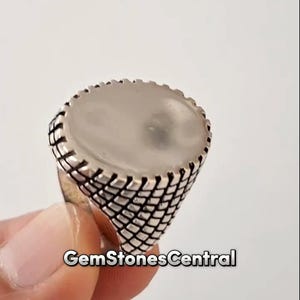 Rare Silver Ring For Men Sterling Silver 925 Simple Style Ring For Men