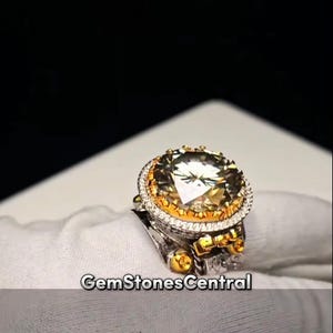 Beautiful White Moissanite Men Ring 925 Sterling Silver ring for men Beautiful moissanite Ring For Her