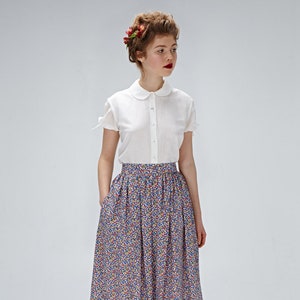 Vintage Style Skirt Size S in Liberty Print | 1950s skirt, Retro Style Skirt, Midi Skirt, Classic Skirt by Mrs Pomeranz