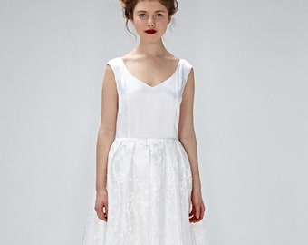 White Silk Dress