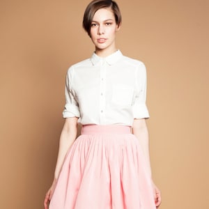 Pink Skirt, Mini Skirt, Lolita Skirt, Pleated Skirt, High Waist Skirt, Flare Skirt, 1950&#39;s Skirt, Minimalist Clothing, Plus Size Skirt