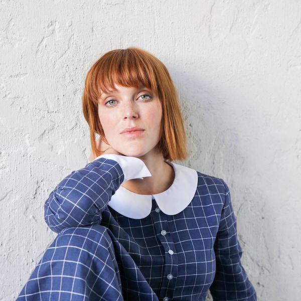 Retro Shirt Dress Etsy