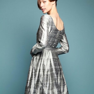 Metallic silk dress hotsell