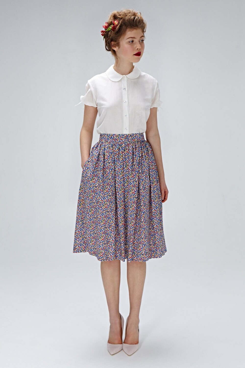 black fishtail skirt