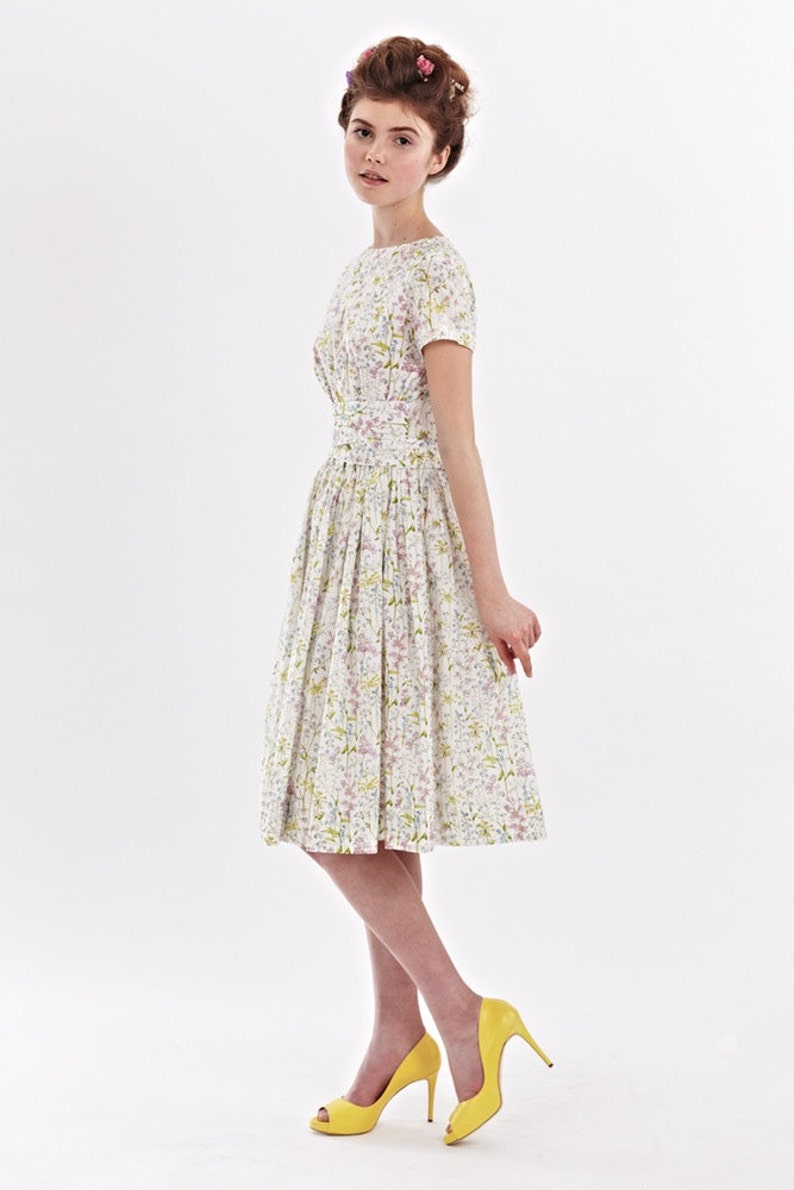 vintage floral wedding dress