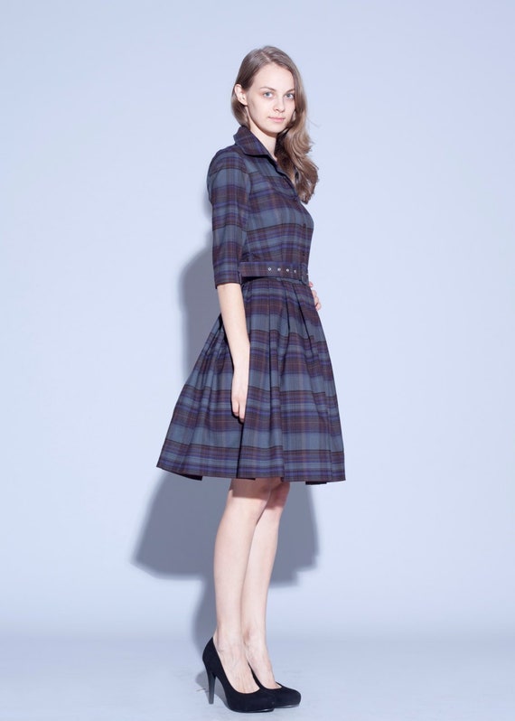 plaid dress