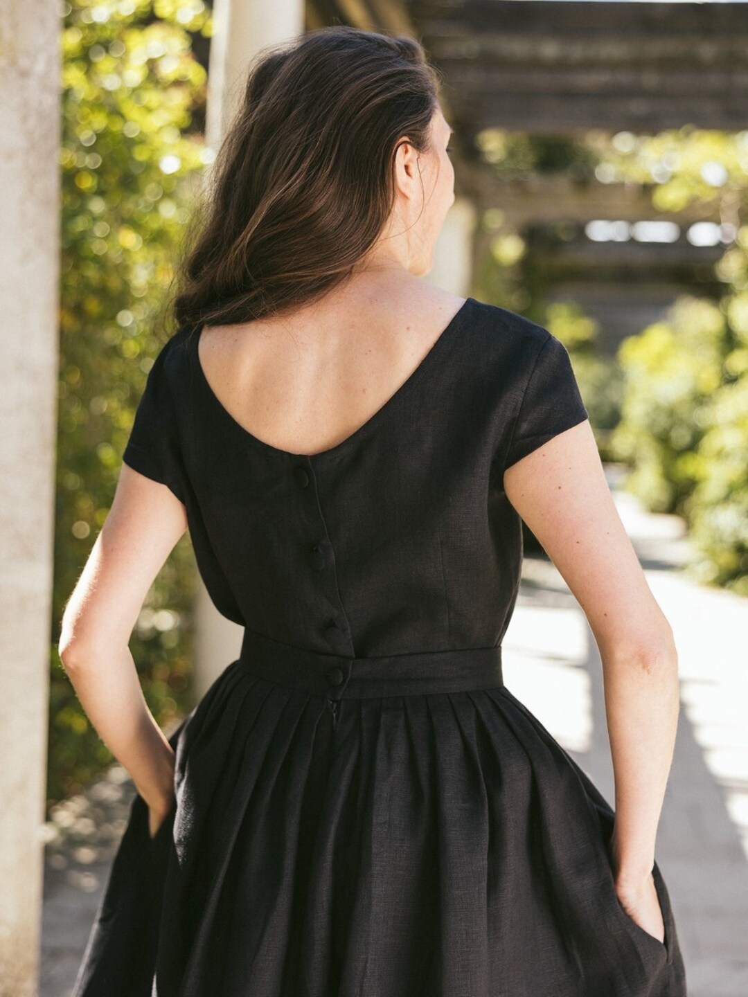 Black Linen Blouse Norma by Mrspomeranz Etsy — free download
