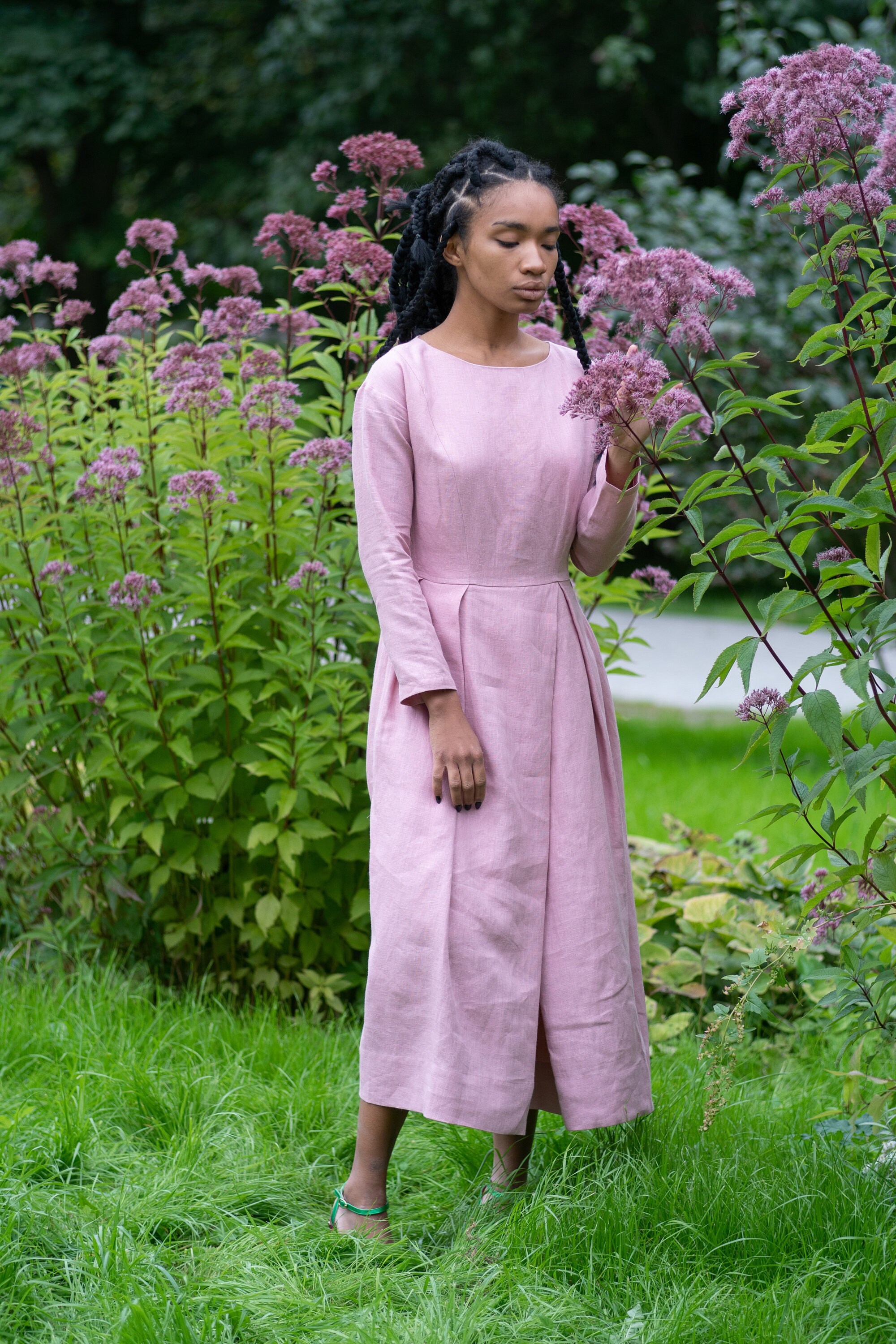 Long Sleeves Linen Dress, Country Dress, Modest Linen Clothing, Maxi Dress For Women, Bridesmaid Linen Dress, Wedding Guest Dress, Plus Size Long Sleeves Linen Dress, Country Dress, Modest Linen Clothing, Maxi Dress For Women, Bridesmaid Linen Dress, Wedding Guest Dress, Plus Size