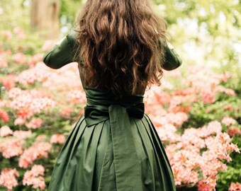 Abito verde per la madre della sposa in stile anni '50 Abiti