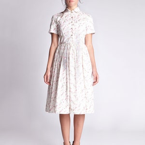 Shirt Wedding Dress 1950's Wedding Dress Retro Midi - Etsy