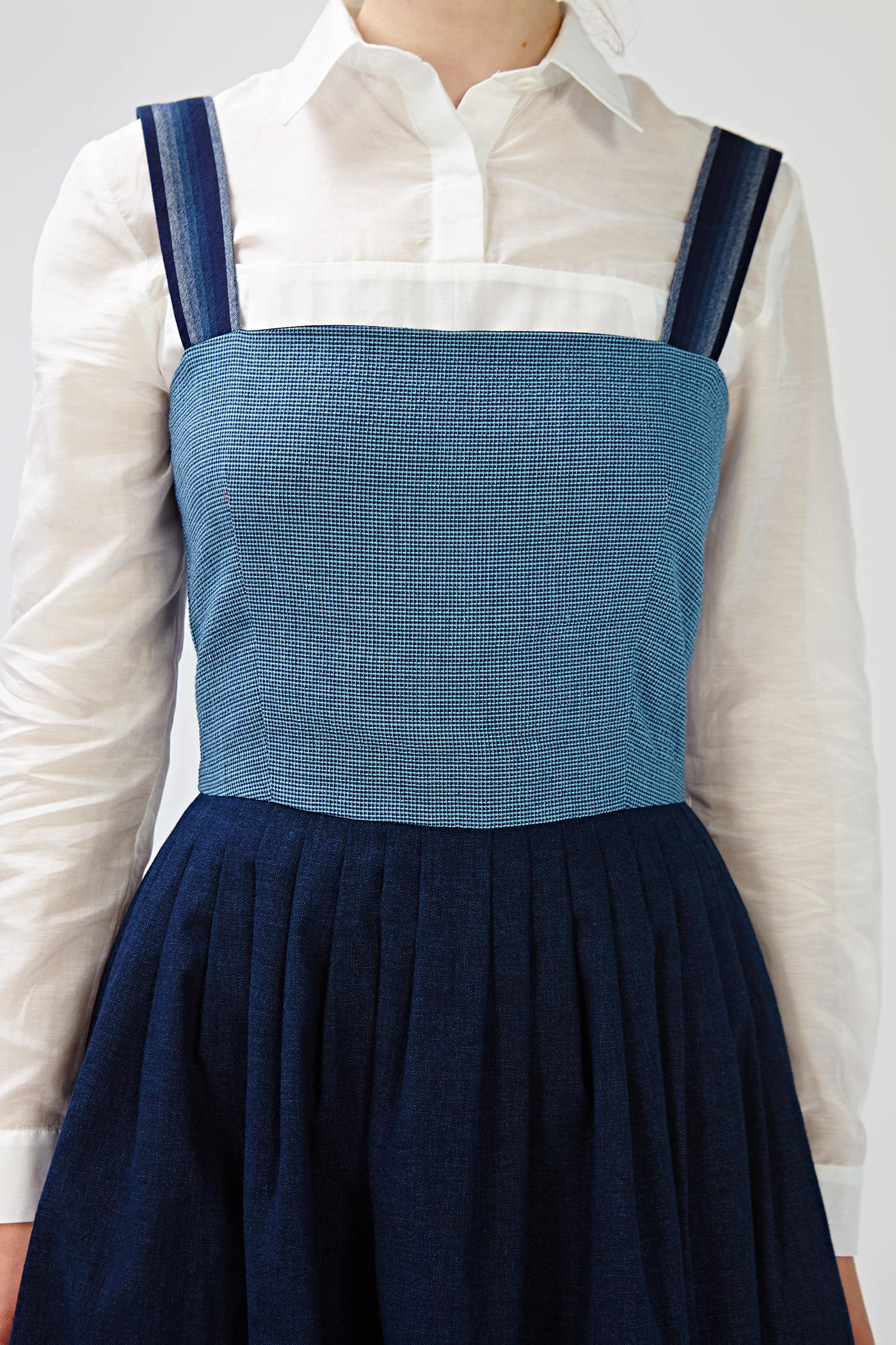 blue and white apron dress Blue Summer Linen Pinafore Apron Dress 5213  Xiaolizi