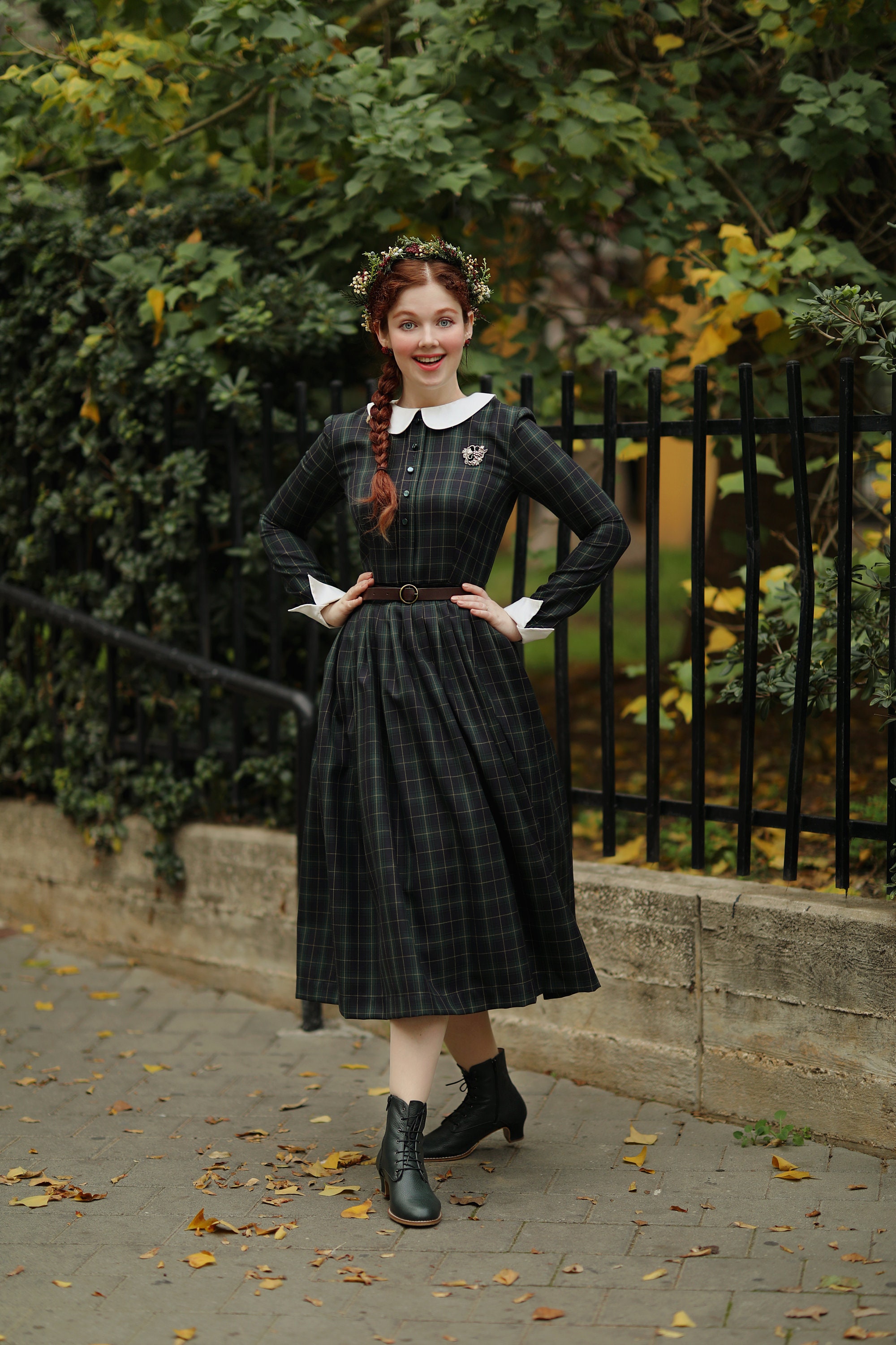 1950's Dress, Wool Dress, Peter Pan Collar Dress, Pocket Dress, Flare Dress, Long Sleeve Dress, Pleated Dress, Plaid Dress, Vintage Style - Etsy 1950's Dress, Wool Dress, Peter Pan Collar Dress, Pocket Dress, Flare Dress, Long Sleeve Dress, Pleated Dress, Plaid Dress, Vintage Style - Etsy