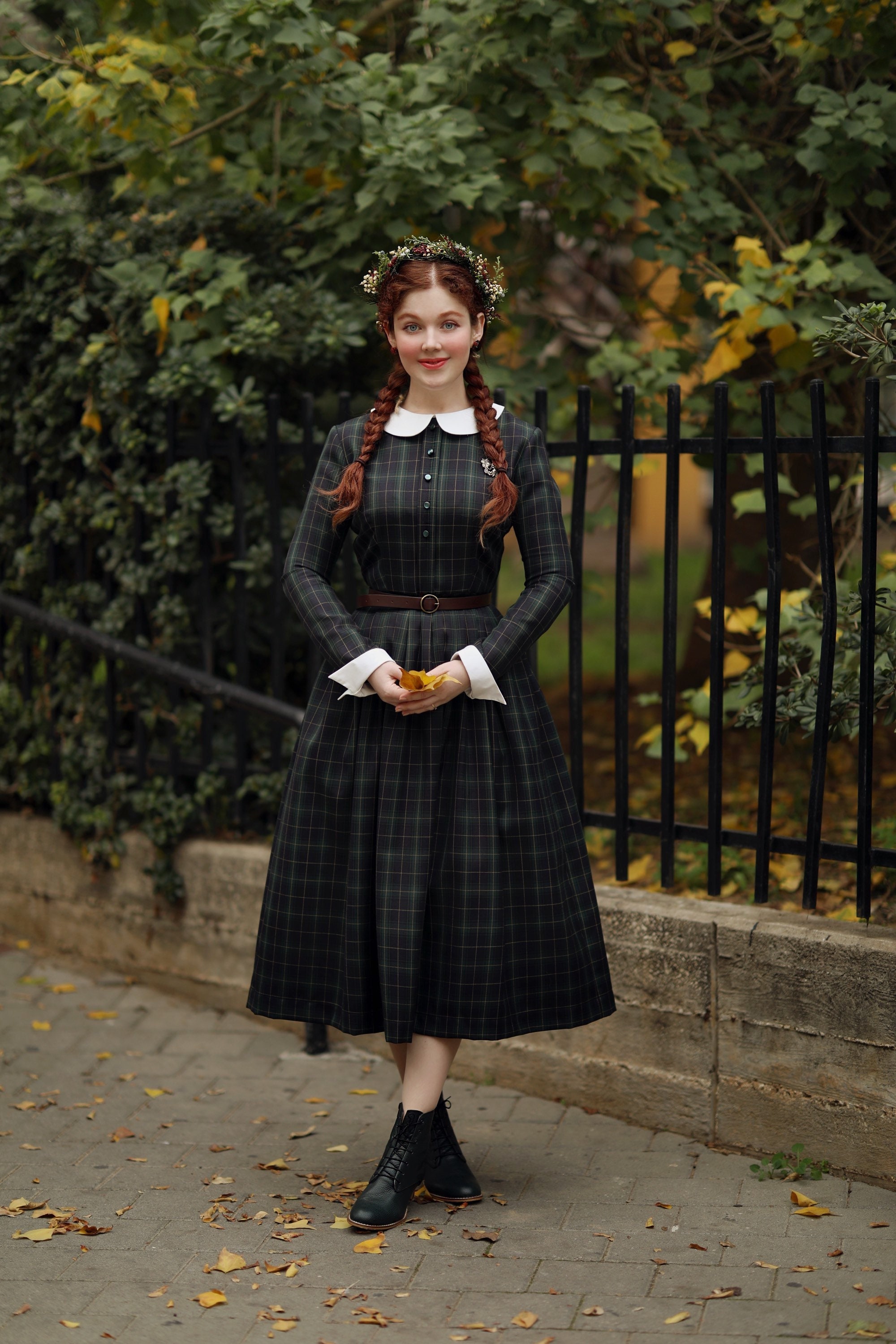 1950's Dress, Wool Dress, Peter Pan Collar Dress, Pocket Dress, Flare Dress, Long Sleeve Dress, Pleated Dress, Plaid Dress, Vintage Style - Etsy 1950's Dress, Wool Dress, Peter Pan Collar Dress, Pocket Dress, Flare Dress, Long Sleeve Dress, Pleated Dress, Plaid Dress, Vintage Style - Etsy
