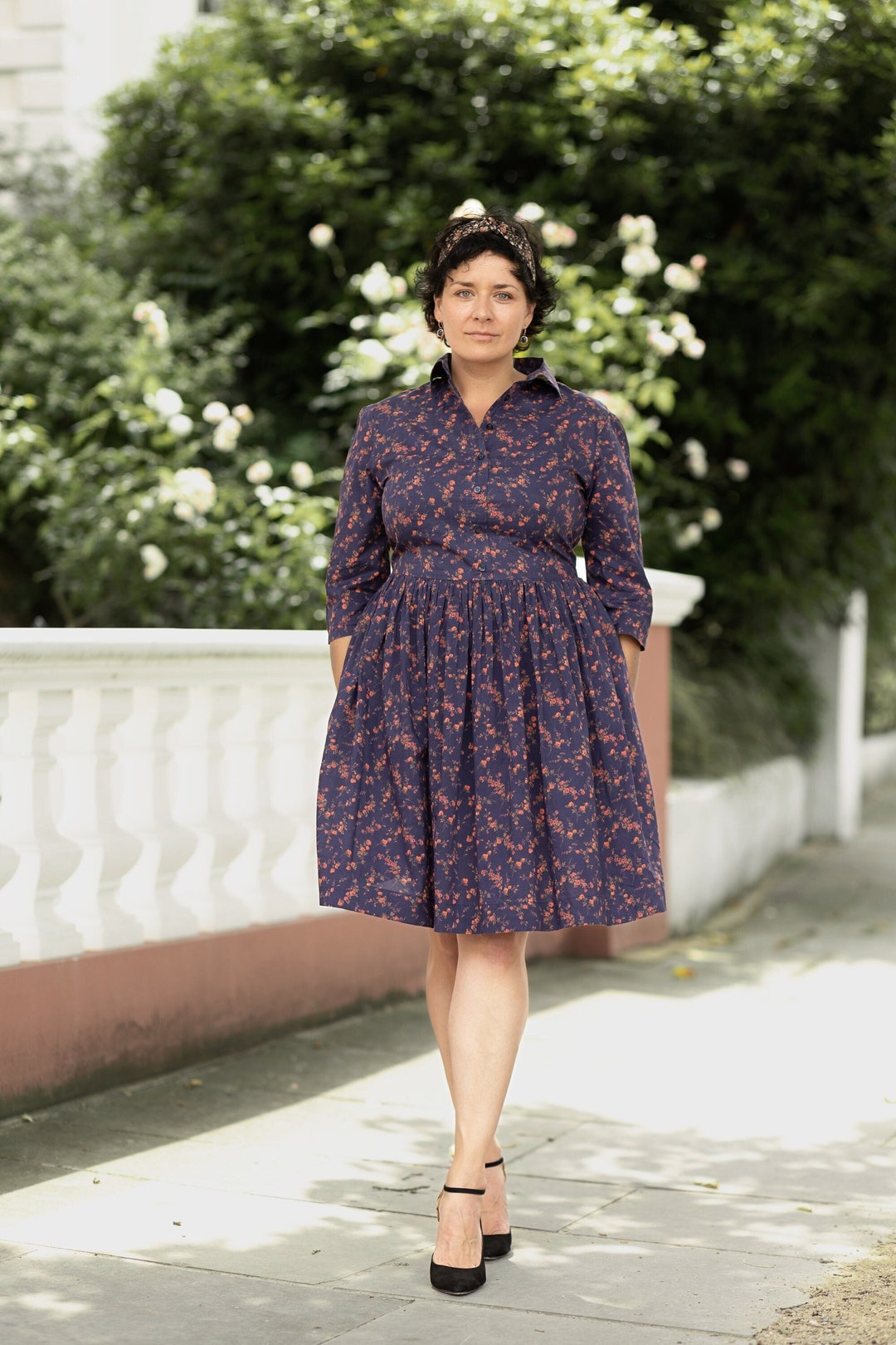 TreatÜrself 5thanniversarymemorial dress Liberty Print Plus Size Dress - Tana Lawn Shirt Dresses