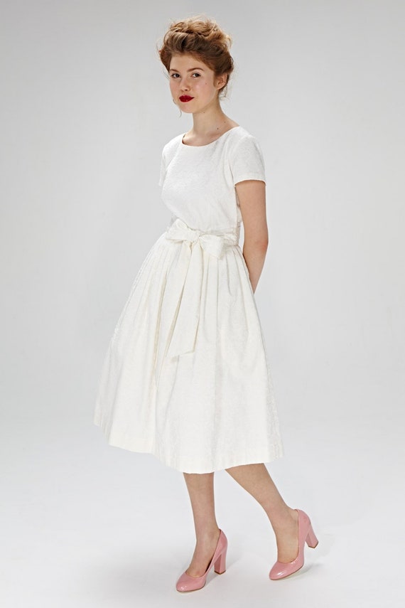 white vintage dress