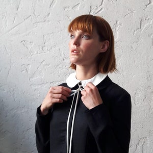 Linen Collar, Wedding Collar, Detachable Collar, Vintage Accessories, Collar Necklace, Peter Pan Collar, Linen Bib Collar, Christmas Gift