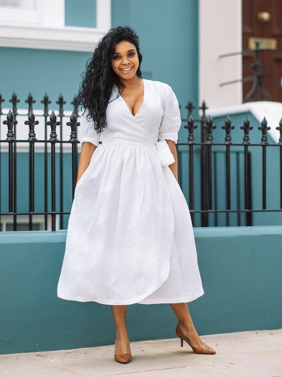 linen plus size dresses